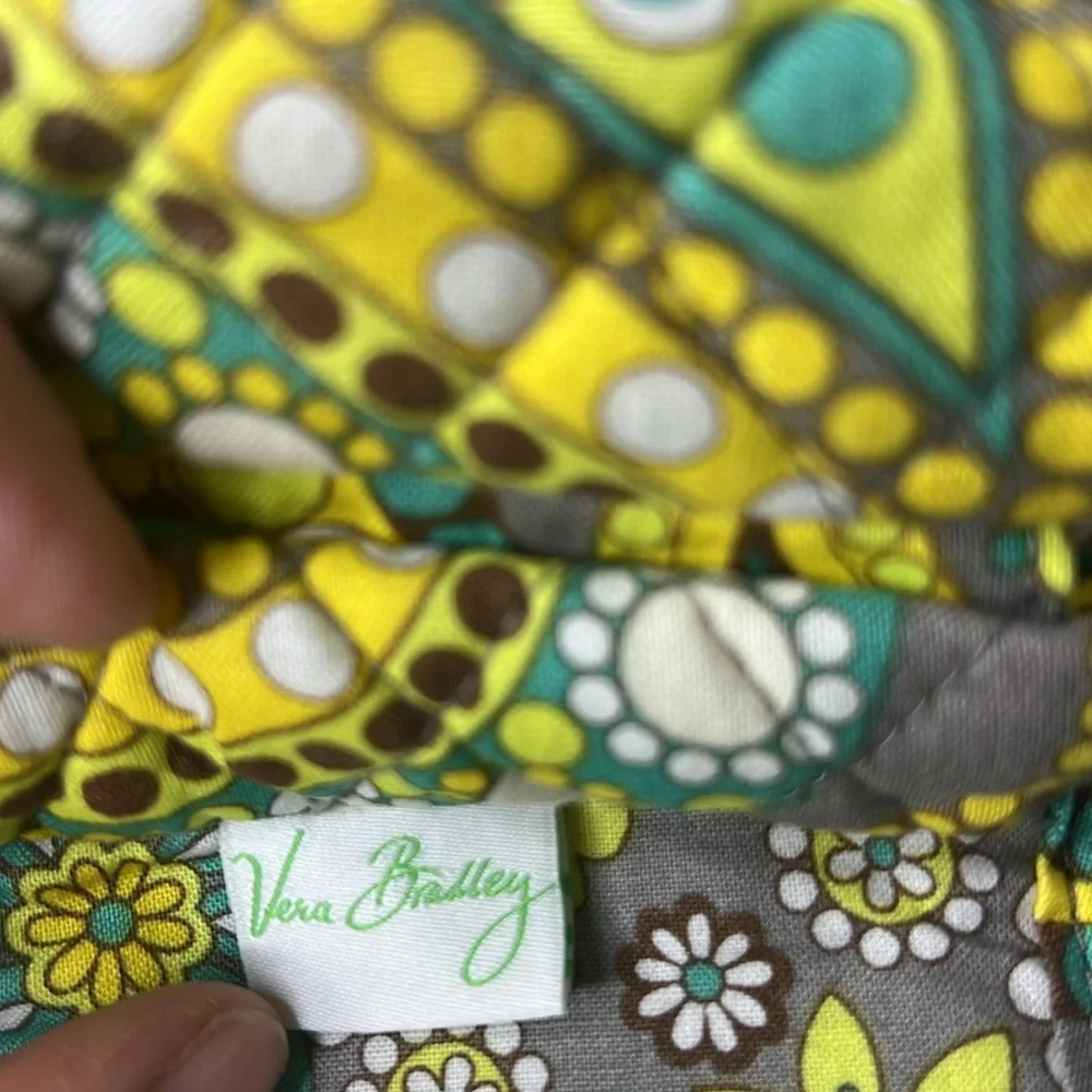 Vera Bradley All Wrapped Up Jewelry Travel Case Lemon Parfait Retired - Picture 15 of 17